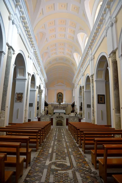 Interior Catedral Santi Erasmo Marciano Santa Maria Assunta Neogótico Fachada —  Fotos de Stock