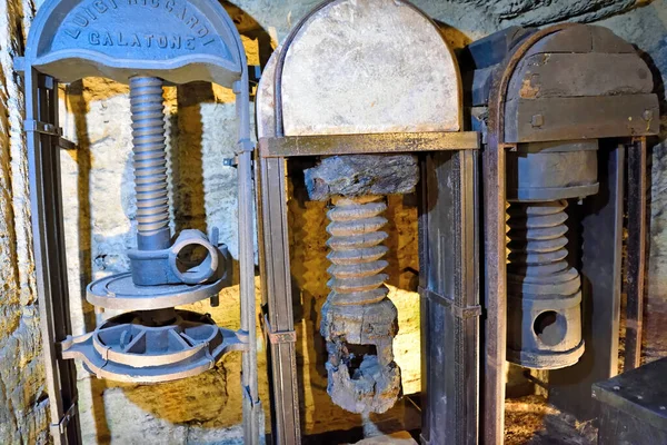 Muito Antiga Hypogeum Oil Mill Palazzo Granafei Gallipoli Salento Itália — Fotografia de Stock