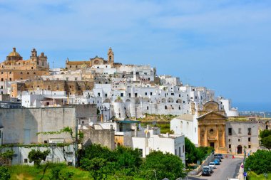 ostuni Puglia İtalya 'nın panoraması