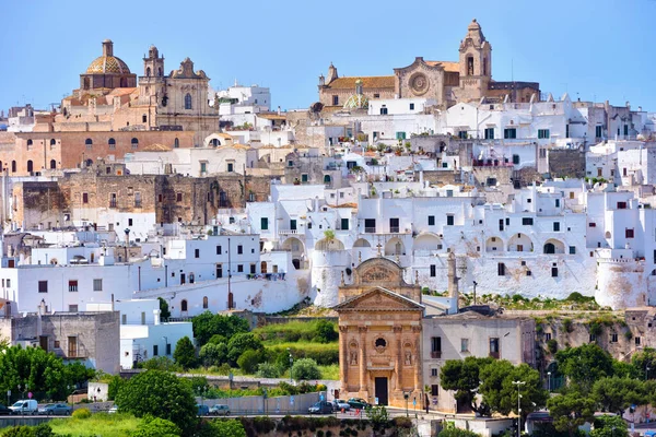ostuni Puglia İtalya 'nın panoraması