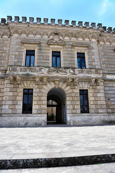 Castillo Aragonés Nardo Salento Italia — Foto de Stock