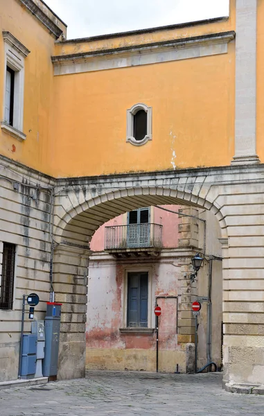 Karakteristiska Historiska Byggnader Nardo Salento Italy — Stockfoto