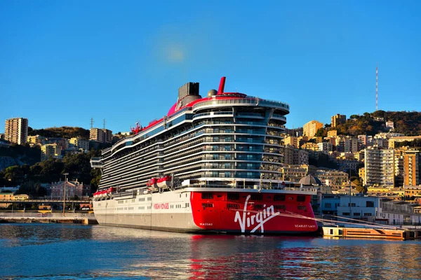 Scarlet Lady Una Nave Crociera Della Compagnia Statunitense Virgin Voyages — Foto Stock