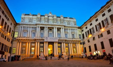 Cenova 'daki Palazzo Ducale, Ligurian başkentinin en önemli tarihi binalarından ve müzelerinden biridir. 13 Aralık 2020 Ceneviz İtalya