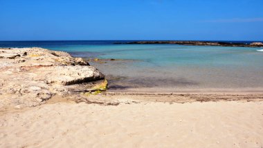 Otranto, İtalya 'nın güzel sahil manzarası