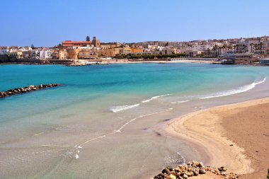 Otranto, İtalya 'nın güzel sahil manzarası