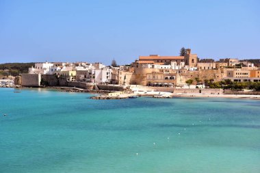 Otranto, İtalya 'nın güzel sahil manzarası