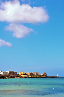 Otranto, İtalya 'nın güzel sahil manzarası