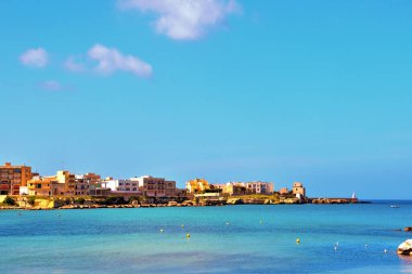Otranto, İtalya 'nın güzel sahil manzarası