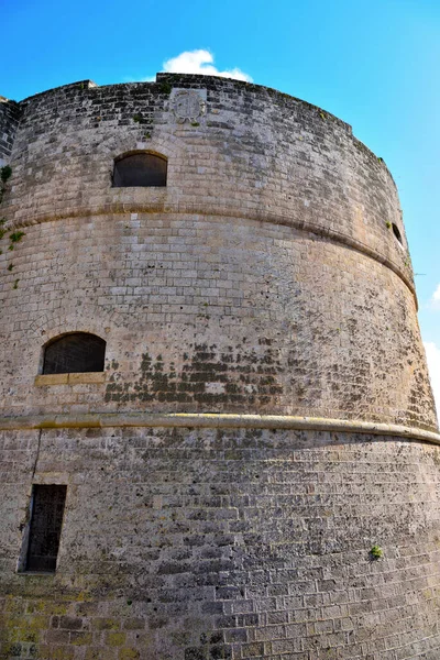 Ortaçağ Kalesi Otranto Talya — Stok fotoğraf