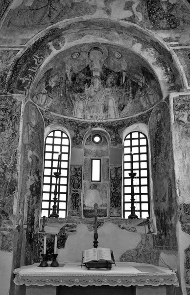 Intérieur Église Médiévale Byzantine Saint Pierre Mai 2018 Otranto Salento — Photo