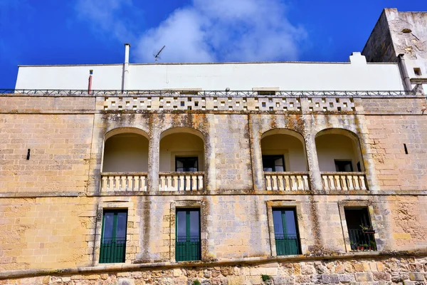 Historische Gebouwen Otranto Apulië Italië — Stockfoto