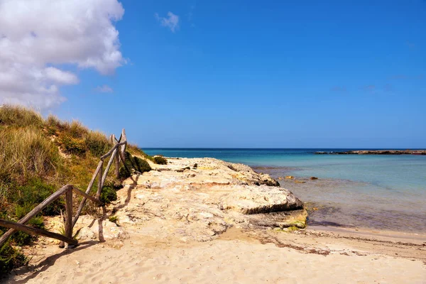 Pohled Krásné Pobřeží Otranto Itálie — Stock fotografie