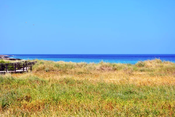 Vista Hermosa Costa Otranto Italia —  Fotos de Stock