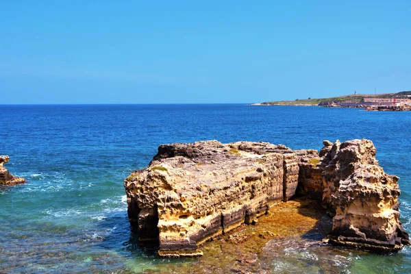 Utsikt Över Den Vackra Kusten Otranto Italien — Stockfoto