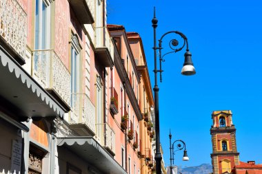 Eski binalarıyla Sorrento 'nun tarihi merkezi.