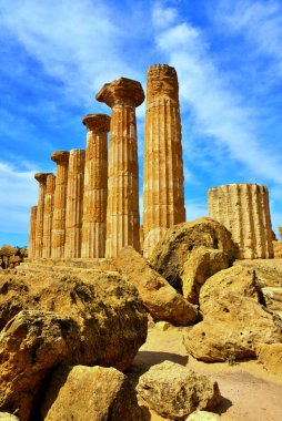 park of the valley of the temples temple of Ercole Agrigento Sicily Italy