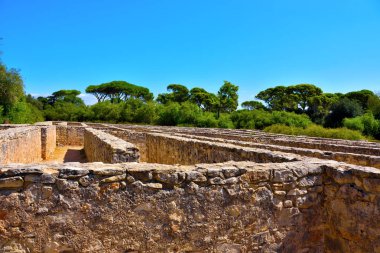 Donnafugata şatosunun taş labirenti Sicilya 'da