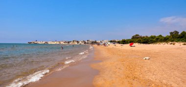 Sampieri plajı Ragusa Sicilya İtalya