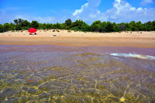 Sampieri plajı Ragusa Sicilya İtalya