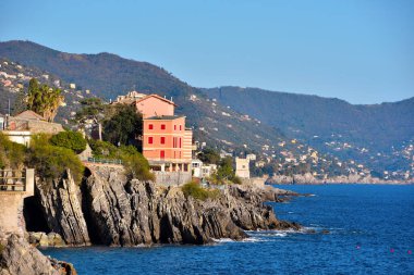 Genoa nervi italy kıyılarının panoraması