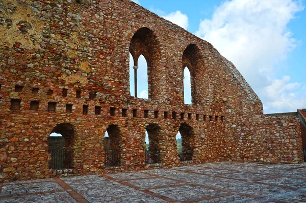 Normann Kastély Romjai San Marco Alunzióban Szicíliában — Stock Fotó