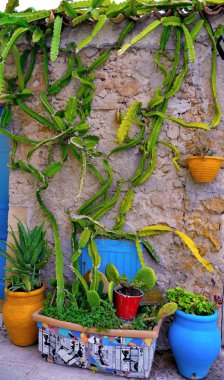 Sicilya 'nın güzel tarihi köyü Sicilya 26 Eylül 2018 Marzamemi İtalya 