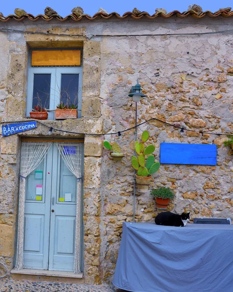 Село Марзамемі Провінції Сіракуса Сицилія — стокове фото
