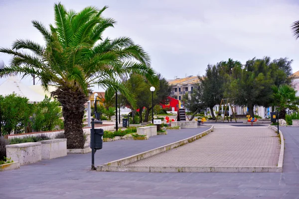 Promenade Marzamemi Sicily Italy — Stock Photo, Image