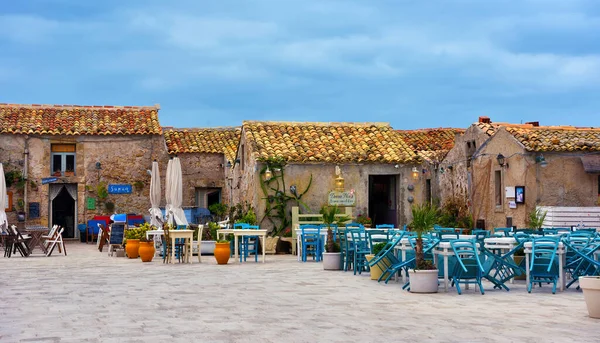 Den Vackra Historiska Byn Provinsen Syrakusa Sicilien September 2018 Marzamemi — Stockfoto