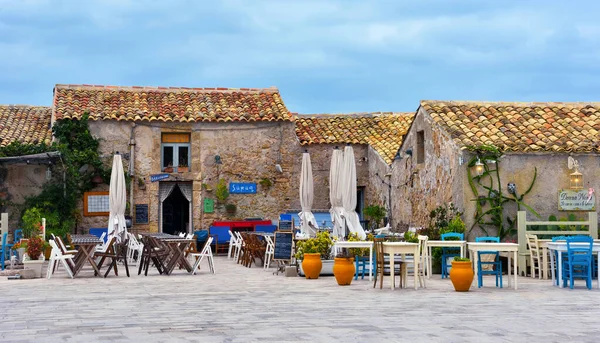 Красиве Історичне Село Сиракузи Сицилія Вересня 2018 Року Марзамемі Італія — стокове фото