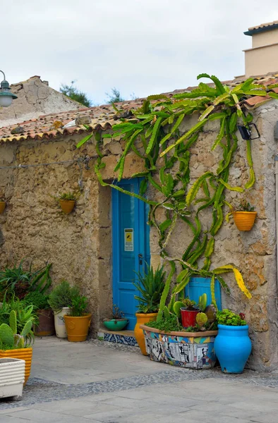 Село Марзамемі Провінції Сіракуса Сицилія — стокове фото