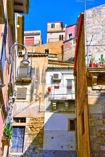Glimt Historisk Byggnad Modica Sicilien Italien — Stockfoto