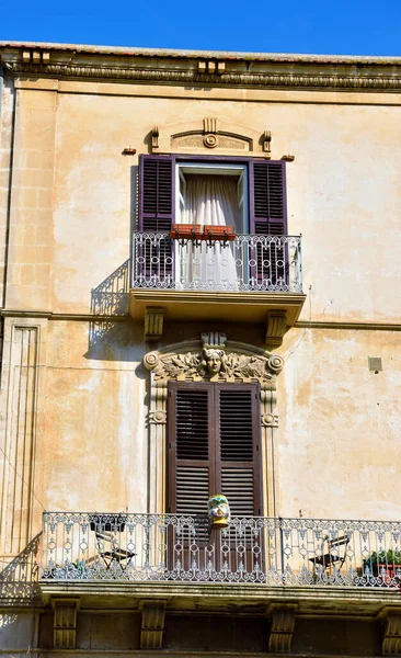 Blick Auf Historische Gebäude Modica Sizilien Italien — Stockfoto