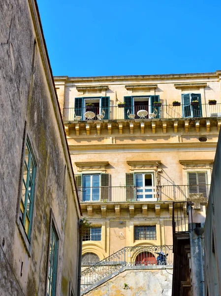Glimpse Historic Building Modica Sicily Italy — Stock Photo, Image