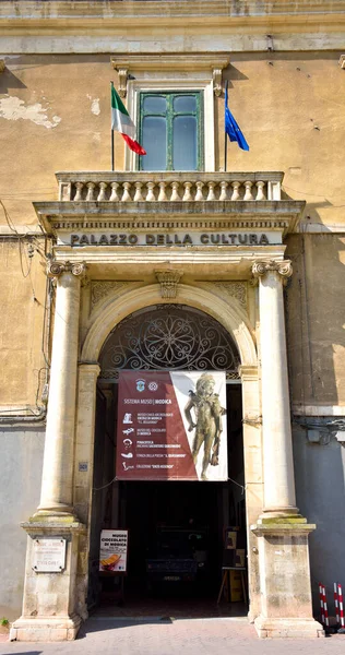 Palacio Cultura Septiembre 2018 Modica Italia — Foto de Stock