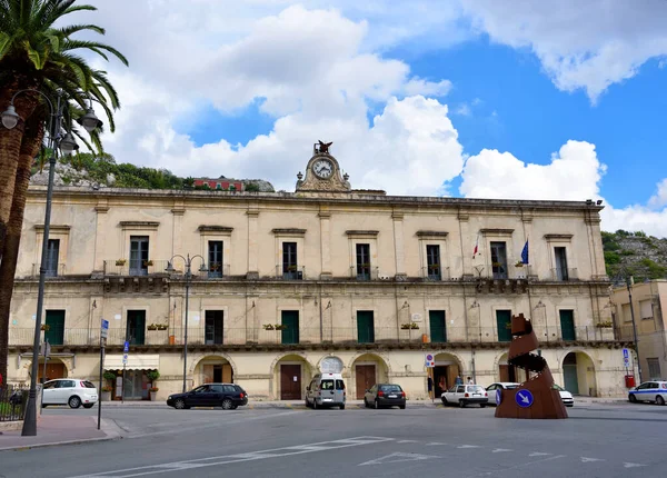 Historická Budova 2018 Modica Itálie — Stock fotografie