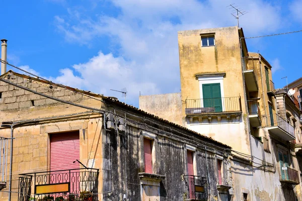 Panorama Des Historischen Zentrums Von Modica Sizilien Italien — Stockfoto