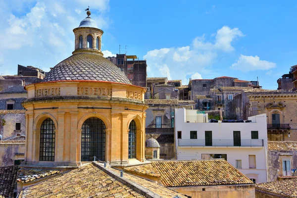 Panorama Van Het Historische Centrum Van Modica Sicilië Italië — Stockfoto