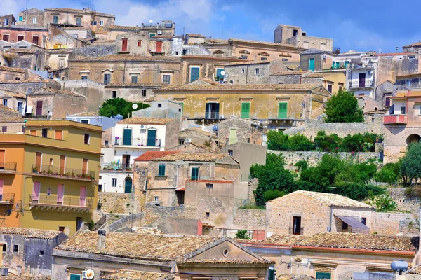Panorama Del Centro Histórico Modica Sicilia Italia — Foto de Stock