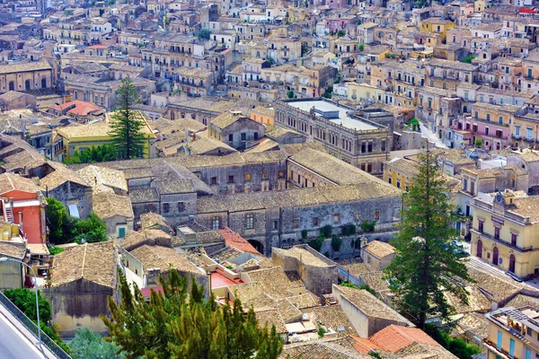 Panorama Van Het Historische Centrum Van Modica Sicilië Italië — Stockfoto