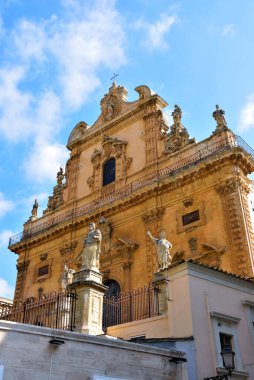 San Pietro Katedrali Barok tarzı Modica Sicilya İtalya