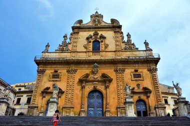 San Pietro Katedrali Barok tarzı Modica Sicilya İtalya