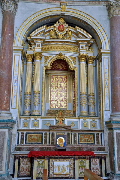 Wnętrze Katedry Piotra San Pietro Sycylijskim Stylu Barokowym Września 2018 — Zdjęcie stockowe
