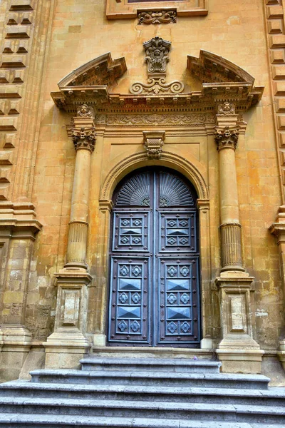 Собор Сан Єтро Бароковому Стилі Модіка Сицилія Італія — стокове фото