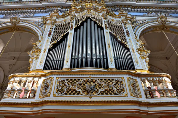 Uvnitř Katedrály San Giorgio Mateřský Kostel Města Září 2018 Modica — Stock fotografie