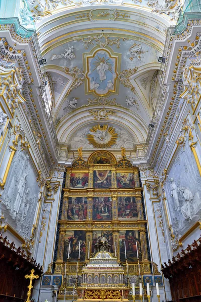 Dentro Catedral San Giorgio Iglesia Madre Ciudad Septiembre 2018 Modica —  Fotos de Stock