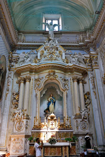 Внутри Капеллы Сан Джорджо Находится Материнская Церковь Города Сентября 2018 — стоковое фото