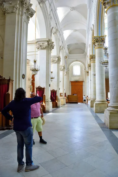 Dentro Catedral San Giorgio Igreja Mãe Cidade Setembro 2018 Modica — Fotografia de Stock