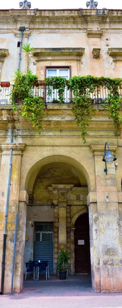 Salemi Gebouwd Van 1631 Tot 1640 Met Zijn Karakteristieke Portieken — Stockfoto